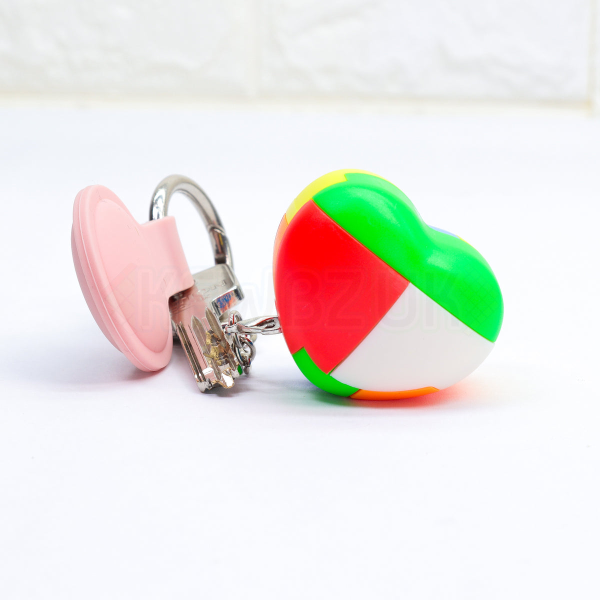 LeFun Love Heart Block Keychain