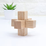 Wooden Kongming - Thick Cross